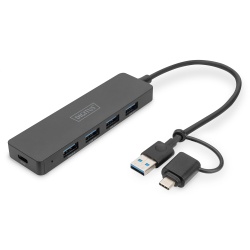 Digitus USB 3.0 Hub 4-Port, Slim Line