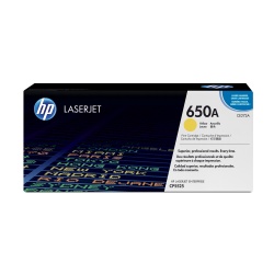 HP 650A Yellow Original LaserJet Toner Cartridge