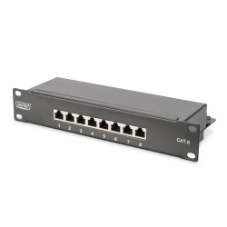 Digitus CAT 6, Class E Patch Panel, shielded, black