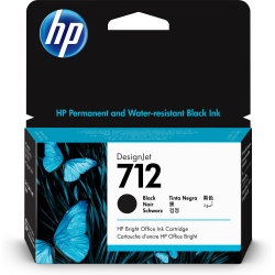 HP 712 38-ml Black DesignJet Ink Cartridge