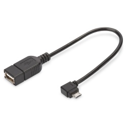 Digitus USB Adapter / Converter, OTG, micro B/M - A/F, 0.15m