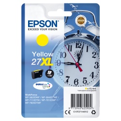 Epson Alarm clock Singlepack Yellow 27XL DURABrite Ultra Ink