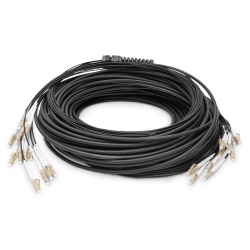 Digitus Pre-assembled Fiberglass Universal Breakout Cable, Multi Mode OM4, 12 Fibers, LC/UPC - LC/UPC