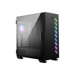 MSI MAG VAMPIRIC 300R Mid Tower Gaming Computer Case 'Black, 1x 120mm ARGB Fan, USB Type-C, Tempered Glass, Center, E-ATX, ATX, mATX, mini-ITX'