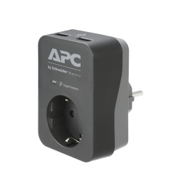 APC PME1WU2B-GR surge protector Black, Grey 1 AC outlet(s) 230 V