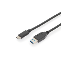 Digitus USB Type-C connection cable, Gen2, Type-C to A