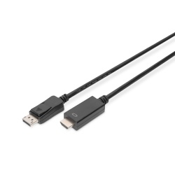 Digitus DisplayPort Adapter Cable, DP - HDMI type A