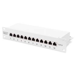 Digitus CAT 6, Class E Patch Panel, shielded, grey