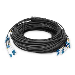 Digitus Pre-assembled Fiberglass Universal Breakout Cable, Single Mode OS2, 8 Fibers, LC/UPC - LC/UPC