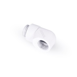 Alphacool Eiszapfen L-connector rotatable G1/4 outer thread to G1/4 inner thread - white