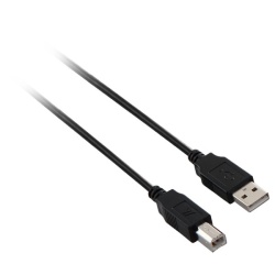 V7 Black USB Cable USB 2.0 A Male to USB 2.0 B Male 5m 16.4ft