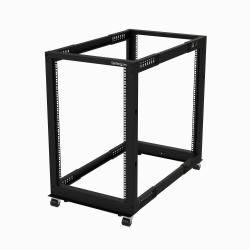 StarTech.com 4-Post 18U Mobile Open Frame Server Rack, Four Post 19