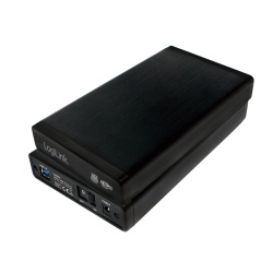 LogiLink UA0284 storage drive enclosure HDD enclosure Black 3.5