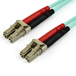 StarTech.com 7m (22ft) LC/UPC to LC/UPC OM3 Multimode Fiber Optic Cable, Full Duplex 50/125µm Zipcord Fiber, 100G Networks, LOMMF/VCSEL, <0.3dB Low Insertion Loss, LSZH Fiber Patch Cord