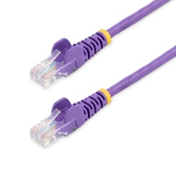 StarTech.com Cat5e Ethernet Patch Cable with Snagless RJ45 Connectors - 7 m, Purple