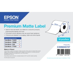 Epson Premium Matte Label - Continuous Roll: 105mm x 35m