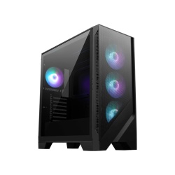 MSI MAG FORGE 320R AIRFLOW computer case Micro Tower Black, Transparent