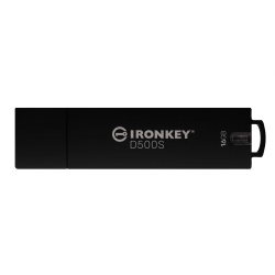 Kingston Technology IronKey 16GB D500S FIPS 140-3 Lvl 3 (Pending) AES-256