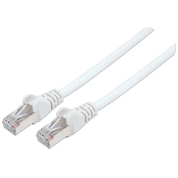 Intellinet Network Patch Cable, Cat6, 20m, White, Copper, S/FTP, LSOH / LSZH, PVC, RJ45, Gold Plated Contacts, Snagless, Booted, Lifetime Warranty, Polybag