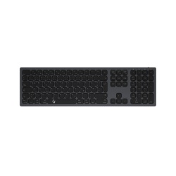 KeySonic KSK-8023BTRF keyboard Bluetooth QWERTZ German Anthracite, Black