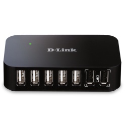 D-Link DUB-H7 USB 2.0 Type-B 480 Mbit/s Black