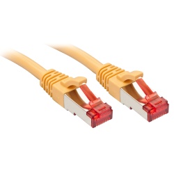 Lindy RJ-45/RJ-45 Cat6 1m networking cable Yellow S/FTP (S-STP)