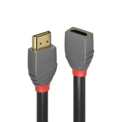 Lindy 0.5m High Speed HDMI Extension Cable, Anthra Line