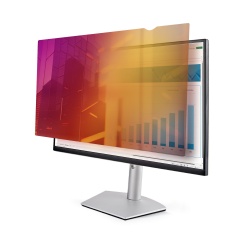 StarTech.com 27-inch 16:9 Gold Monitor Privacy Screen, Reversible Filter w/Enhanced Privacy, Glossy Computer Security Filter, Removable Screen Protector/Shield, +/- 30 Deg.