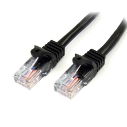 StarTech.com Cat5e Patch Cable with Snagless RJ45 Connectors - 2m, Black