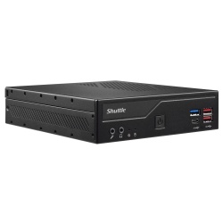 Shuttle Slim PC DH670V2 , S1700, 2x HDMI, 2x DP , 2x 2.5G LAN, 2x COM, 8x USB, 1x 2.5