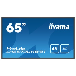 iiyama LH6570UHB-B1 Signage Display Digital signage flat panel 163.8 cm (64.5