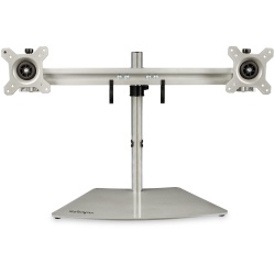 StarTech.com Dual Monitor Stand - Ergonomic Free Standing Dual Monitor Desktop Stand for two 24