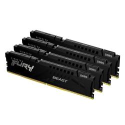 Kingston Technology FURY Beast 128GB 5600MT/s DDR5 CL40 DIMM (Kit of 4) Black XMP