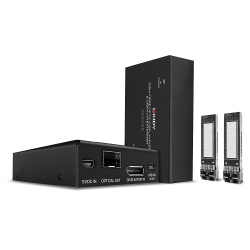 Lindy 300m Fibre Optic DisplayPort 1.2 and USB KVM Extender