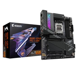 GIGABYTE B650E AORUS PRO X USB4 Motherboard - Supports AMD AM5 CPUs, 16+2+2 Digital VRM, up to 8000MHz DDR5 (OC), 4xPCIe 5.0 M2, Wi-Fi 7, 2.5GbE LAN, USB 3.2 Gen 2 2x2