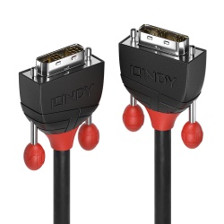 Lindy 1m DVI-D Single Link Cable, Black Line