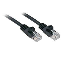 Lindy Rj45/Rj45 Cat6 1m networking cable Black U/UTP (UTP)