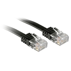 Lindy 0.3m Cat.6 networking cable Black Cat6