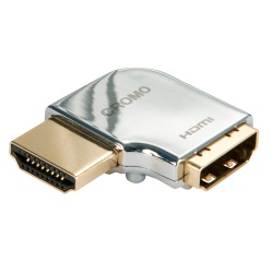 Lindy CROMO HDMI Male to HDMI Female 90 Degree Right Angle Adapter - Left