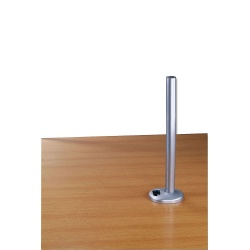 Lindy 450mm Desk Grommet Clamp Pole, Silver