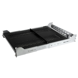 StarTech.com 2U Vented Sliding Server Rack Shelf w/ Cable Management Arm - 27.7 to 31.6in Adjustable Mounting Depth - 50lb - 19” Server Tray Shelf for Equipment Rack - 24in Deep