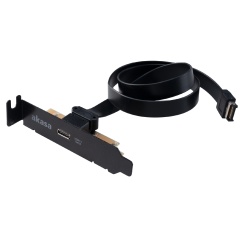 Akasa Low Profile PCI Bracket Cable with USB 3.1 Gen 2 Type-C