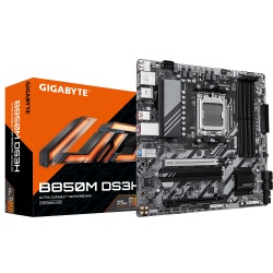 GIGABYTE B850M DS3H Motherboard - AMD Ryzen 9000 Series CPUs, 16+2+2 Phases Digital VRM, up to 8200MHz DDR5 (OC), 1xPCIe 5.0 + 1xPCIe 4.0 M.2, 2.5 LAN, USB 3.2 Gen 2