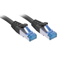 Lindy 47412 networking cable Black 1 m Cat6a S/FTP (S-STP)
