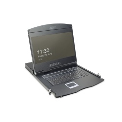 Digitus 19" LCD KVM Console, 16-Port VGA, german Keyboard