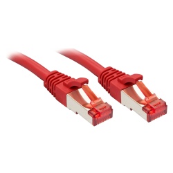 Lindy Rj45/Rj45 Cat6 0.3m networking cable Red S/FTP (S-STP)