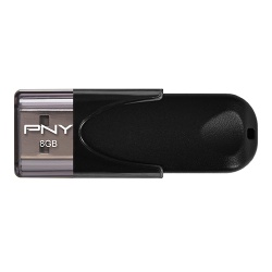 PNY Attaché 4 USB flash drive 8 GB USB Type-A 2.0 Black