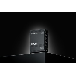 Teltonika TSW304 network switch Gigabit Ethernet (10/100/1000) Power over Ethernet (PoE) Black