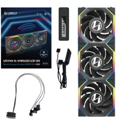 Lian Li UNI FAN SL Wireless LCD 120 Reverse Blade Computer case 12 cm Black 3 pc(s)