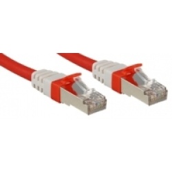 Lindy Cat.6 (A) SSTP / S/FTP PIMF Premium 0.5m networking cable Red
